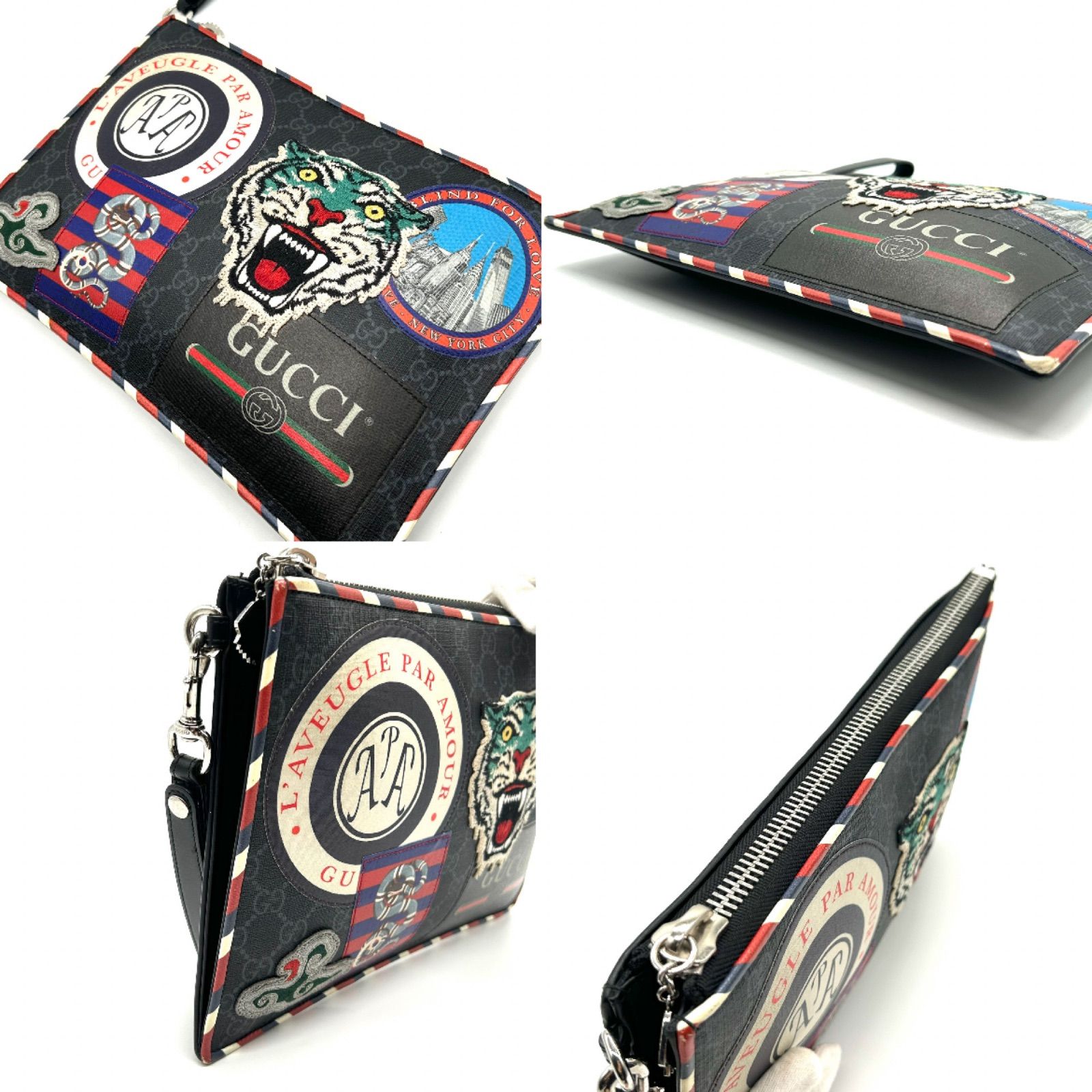 GUCCI グッチ クラッチバッグ ナイト クーリエ GGスプリーム