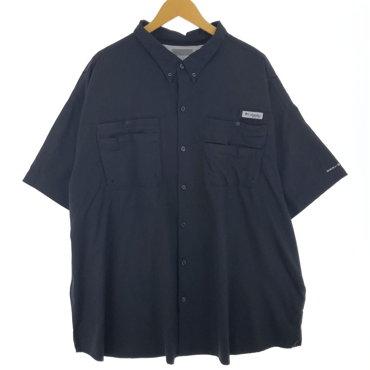 古着 コロンビア Columbia PFG ボタンダウン 半袖 フィッシングシャツ メンズXXL/eaa445027