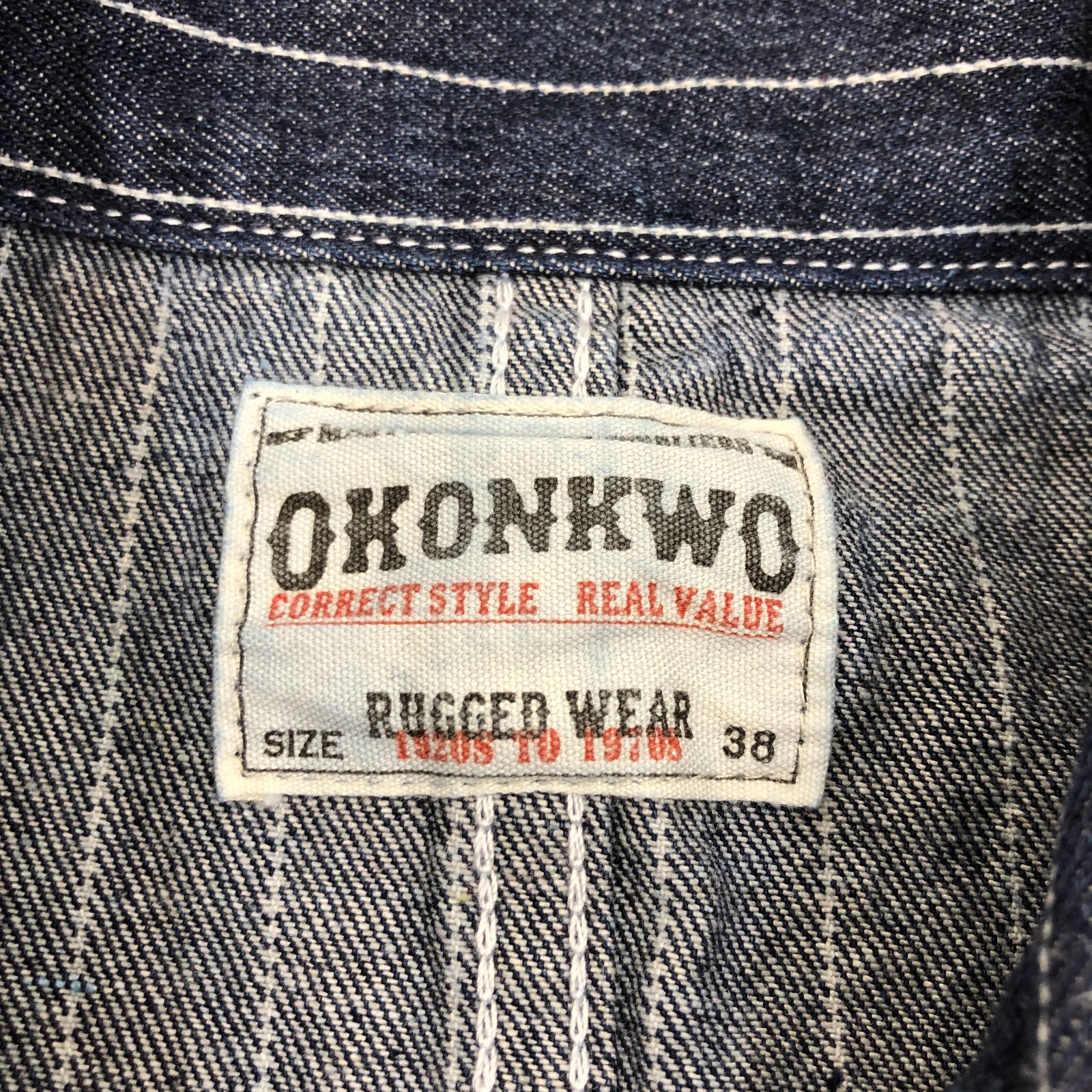 OKONKWO ウォバッシュストライプ ピンヒッコリー 3ピース ジャケット 