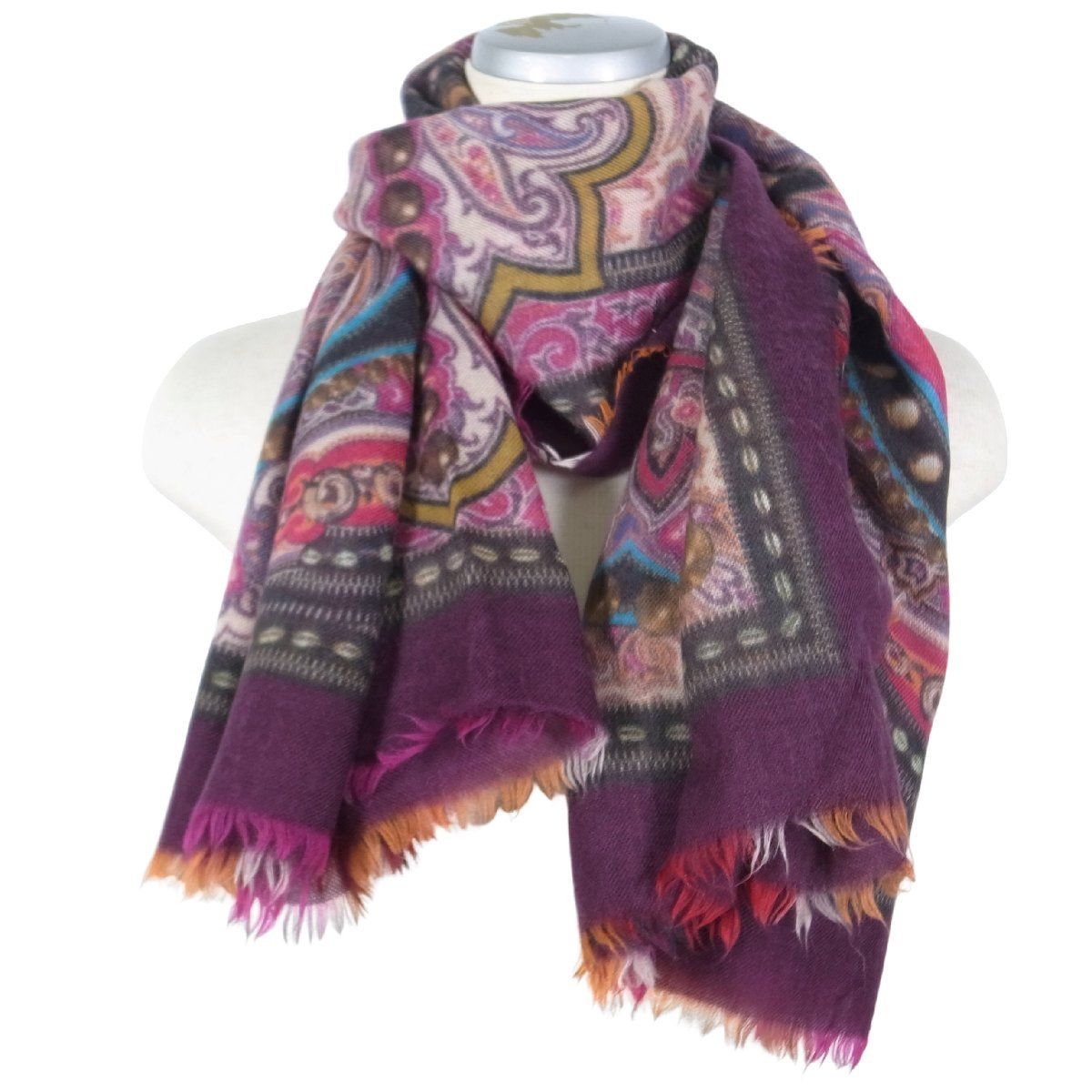 ETRO カシミア×ウール ショール 【公式通販】