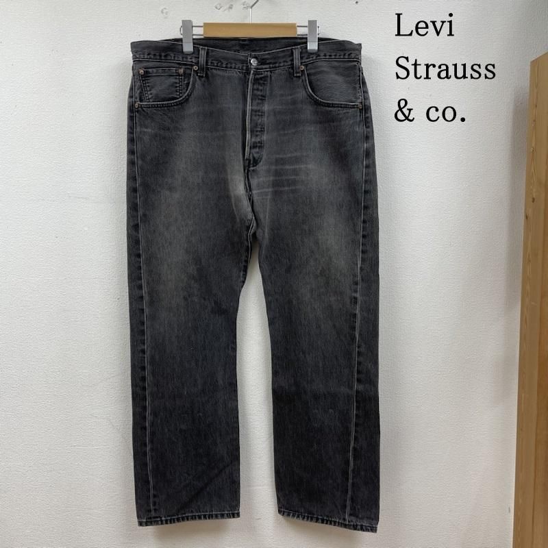 Levi's リーバイス パンツ デニム、ジーンズ ストレート パンツ 501 裏ボタン3757 ジーンズ ボタンフライ ブラックデニム