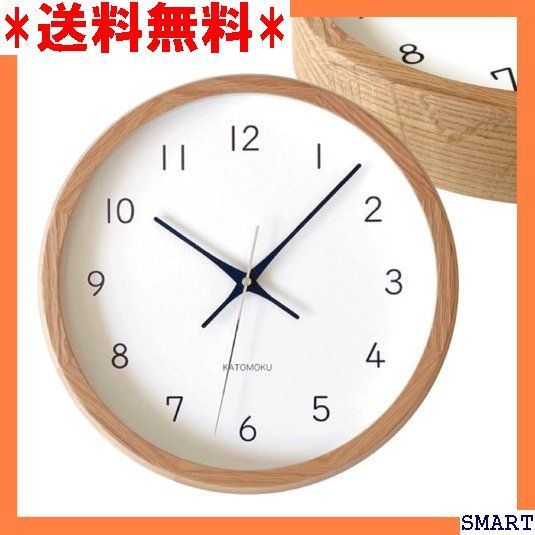 ☆人気_Z024 KATOMOKU muku clock 13 オーク 連 m-104ORRC φ306mm 電波