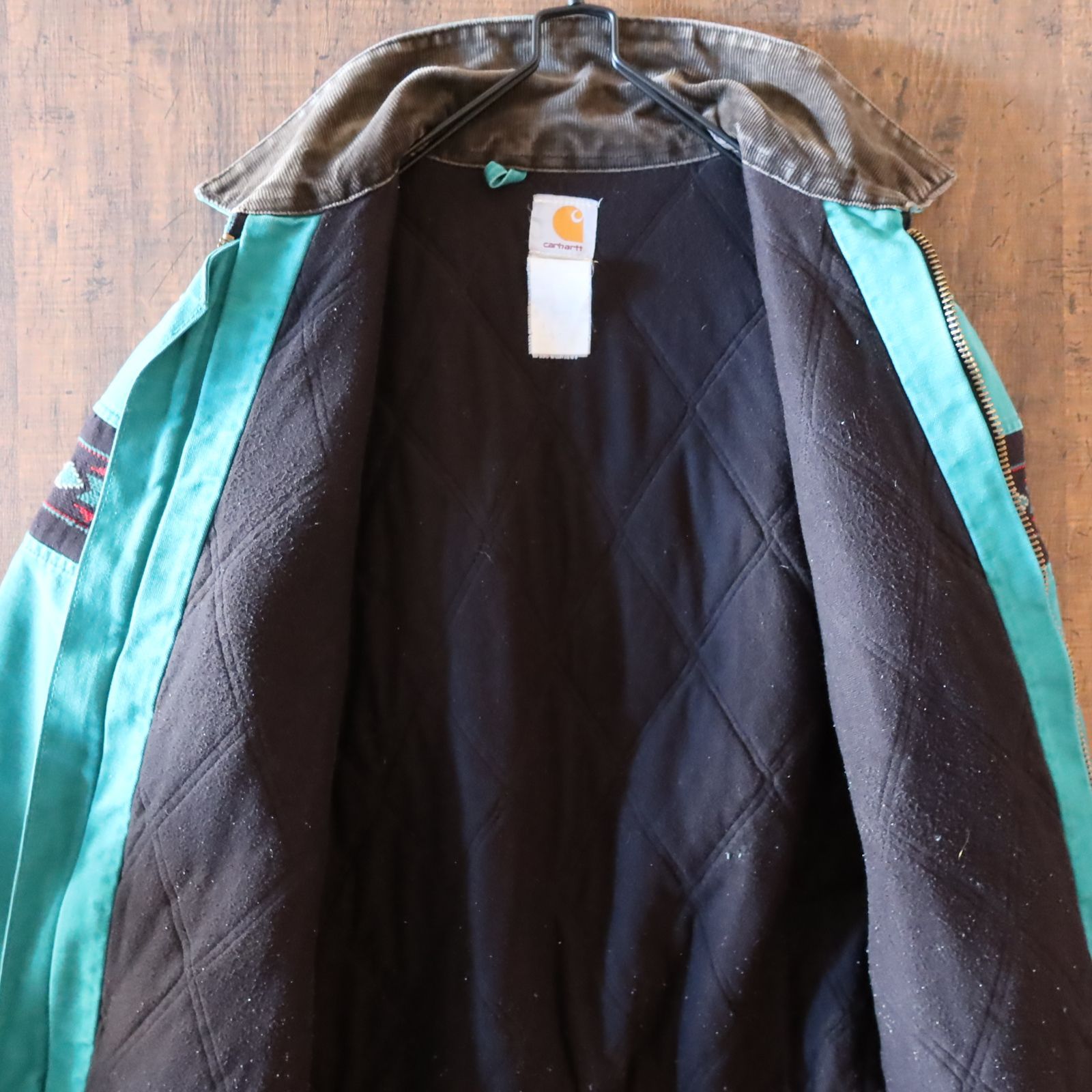 90s 希少アイテム☆Carhartt カーハート ダックジャケット ネイティブ