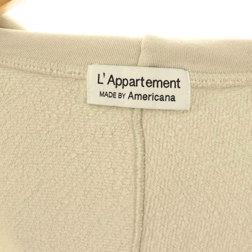 アメリカーナ AMERICANA アパルトモン別注 WIDE FULLZIP HOODIE フーディー ジャケット パーカー スウェット ベージュ DO OS