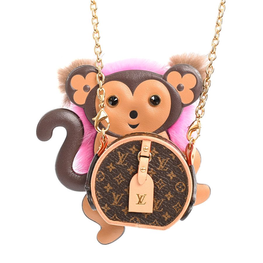 LOUIS VUITTON ルイヴィトン チャーム ボディーチェーンモンキーハットボック M00358