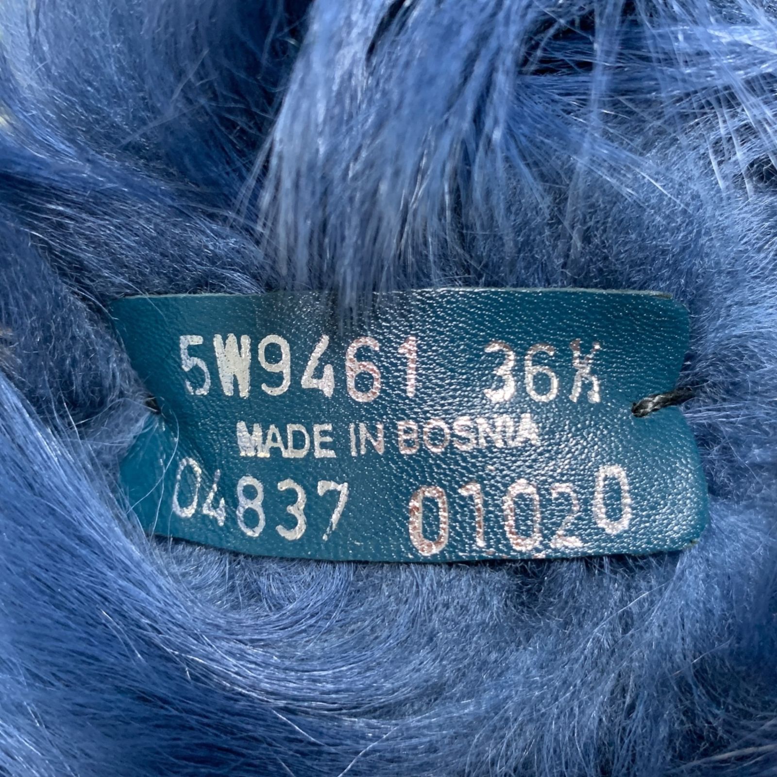 ◆ 品◆ MIU MIU ミュウミュウ ムートンファーロングブーツ ビジュー付き ネイビー 5W9461 サイズ 36 1|2 本体のみ V98547NC KIN-KAAI_COM