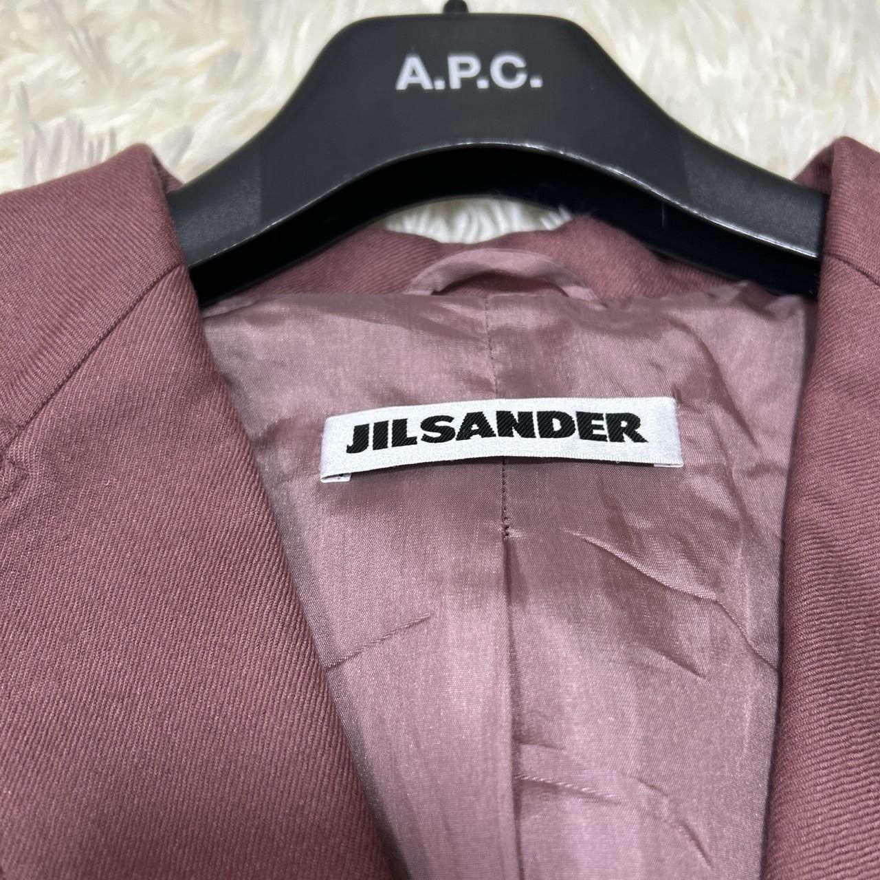 JIL SANDER ロングコート カシミヤ生地 シルク混 サイズ36 ピン