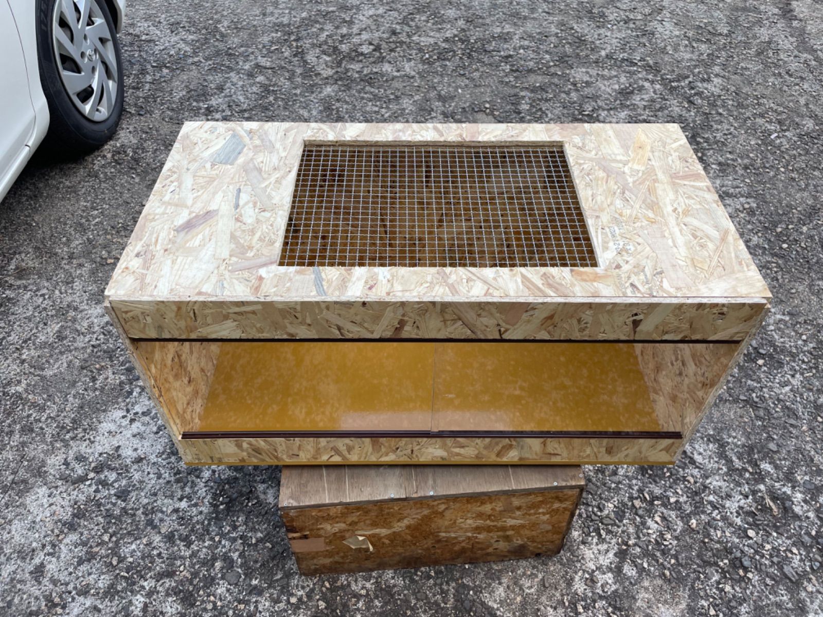 爬虫類ケージ 90×45×45 小動物 ペット ワンタッチロック 引き出し仕様