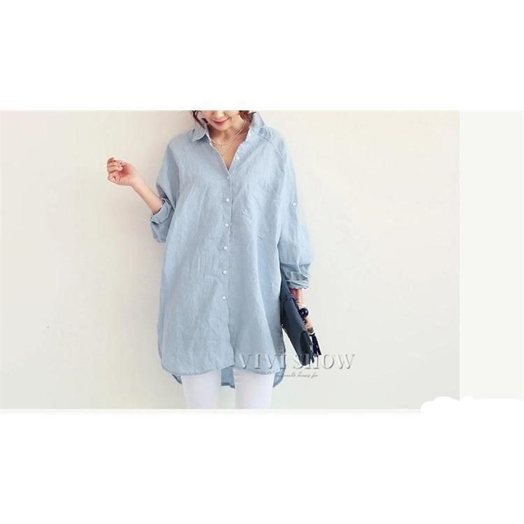 レディース ロングシャツ