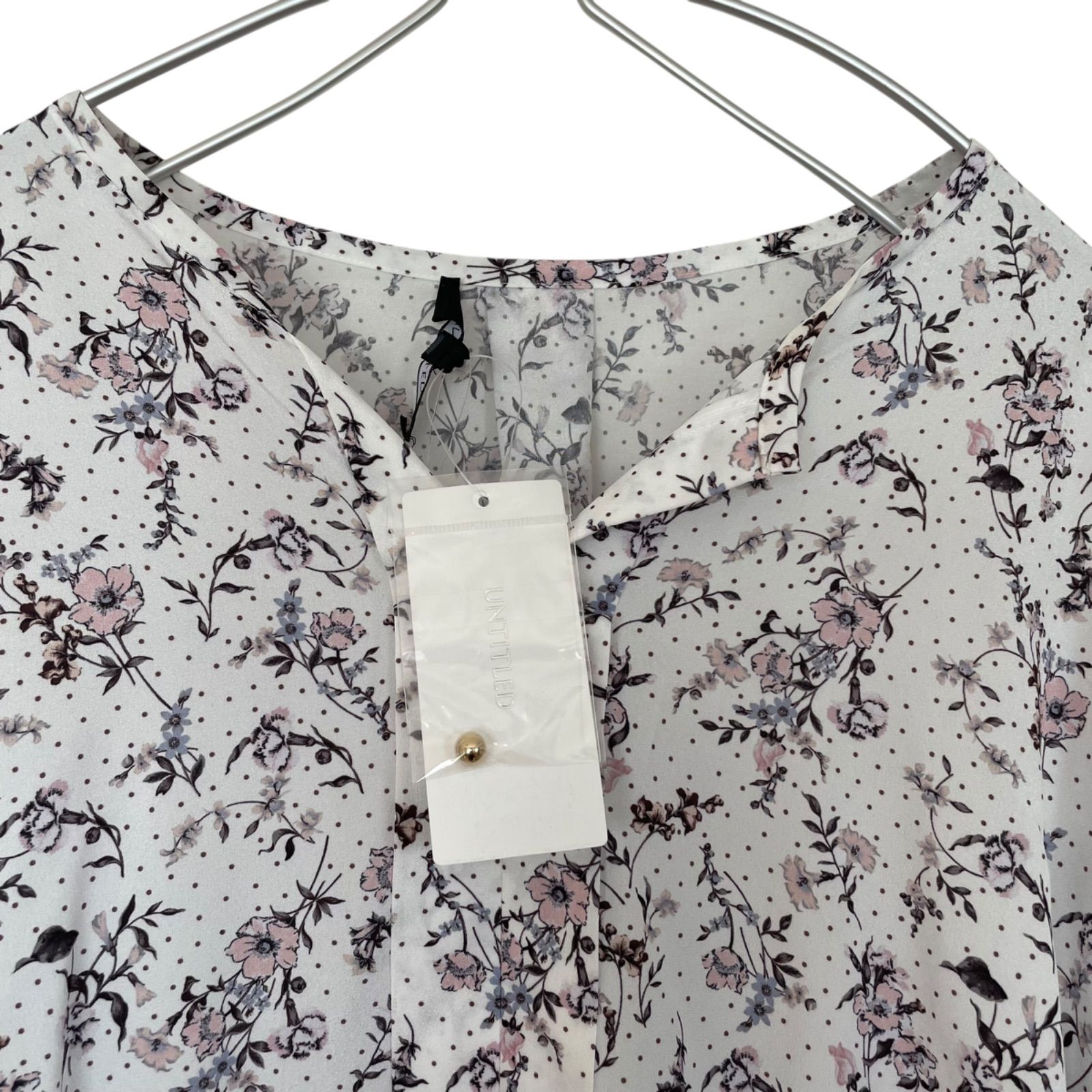 UNTITLED ツートンワンピース z1399【美品】UNTITLED アンタイトル ロングワンピース シャツ