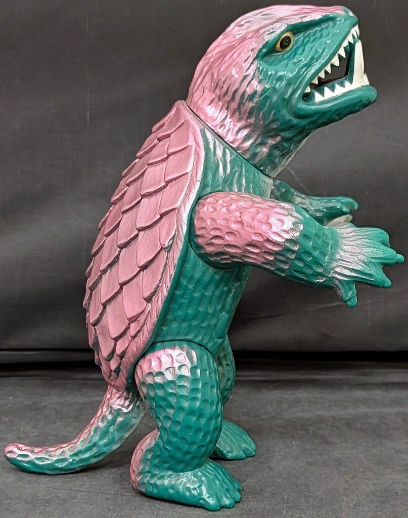 マルサン 復刻/日東の怪獣シリーズ ガメラ(緑成形/紫メタ&白