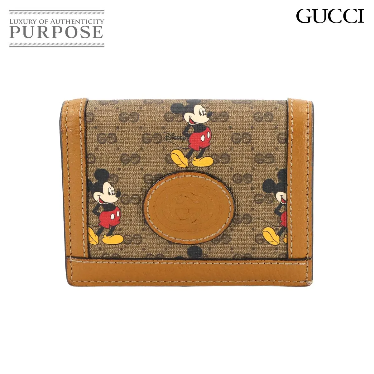 GUCCI ミッキー　コンパクト財布 GUCCI ディズニー コンパクトウォレット グッチ ミッキーマウス コラボ