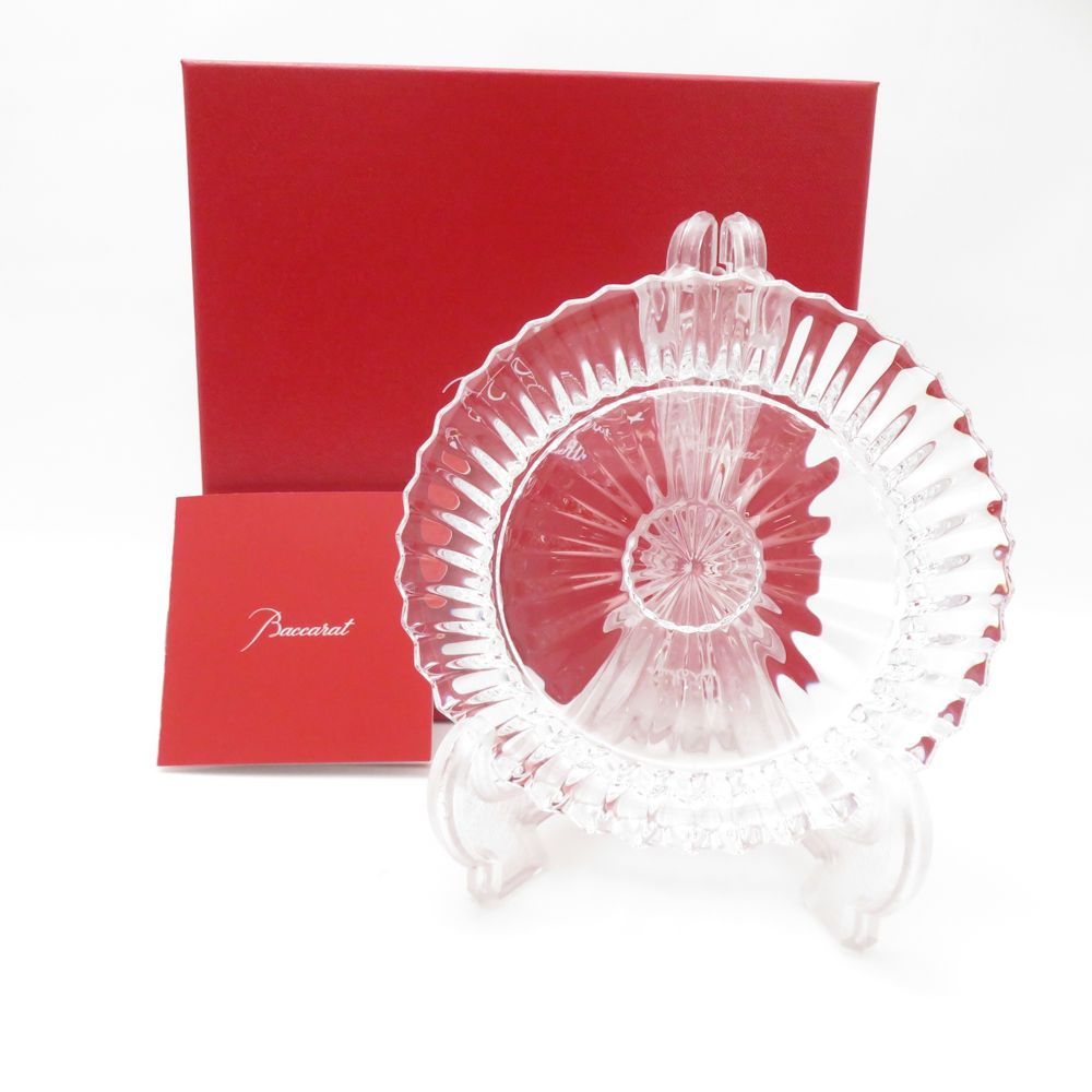 Baccarat バカラ ミルニュイ ディッシュ 13cmプレート 中皿 ガラス SM4757B3