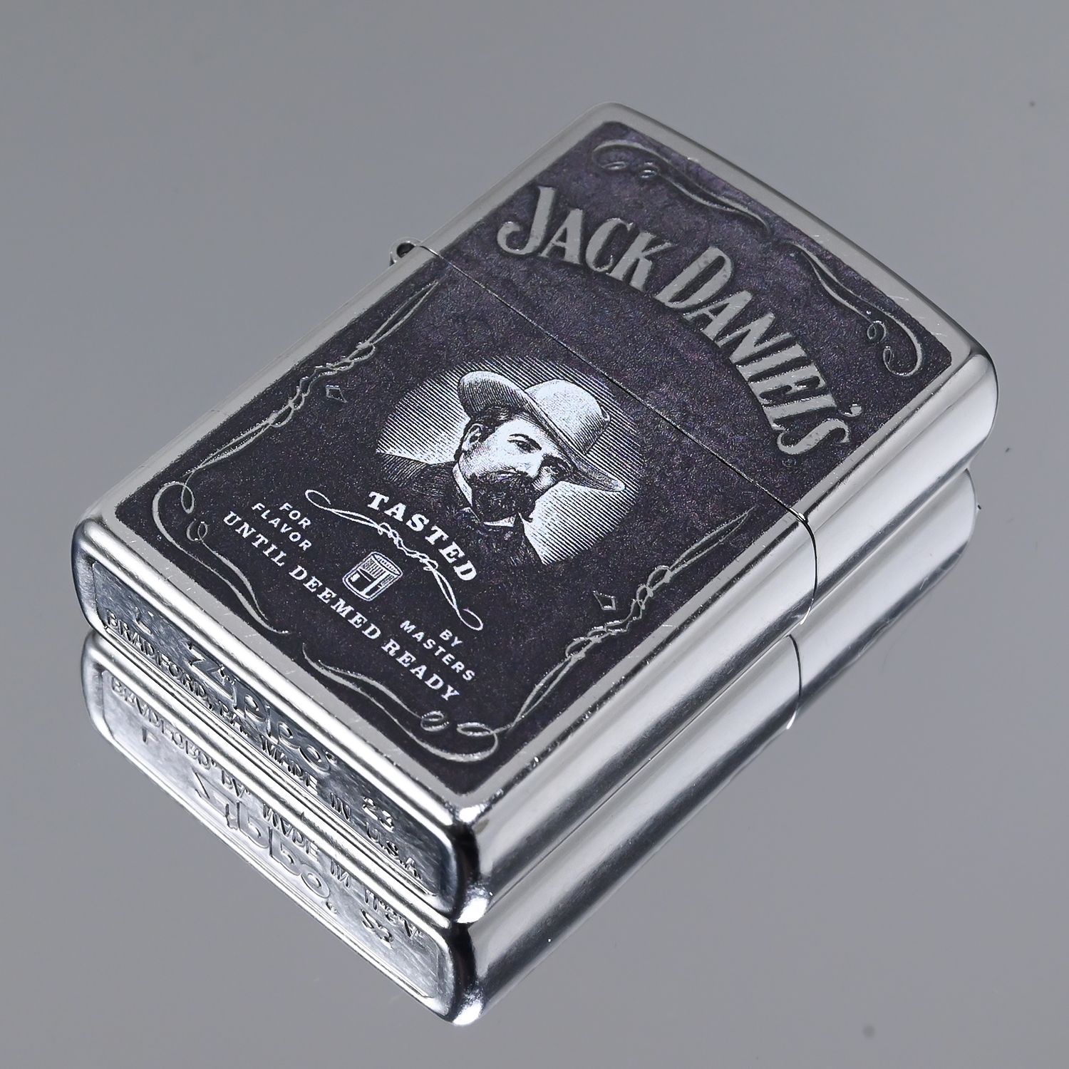 ZIPPO ジッポー ライター JACK DANIELS ジャックダニエル シルバー 