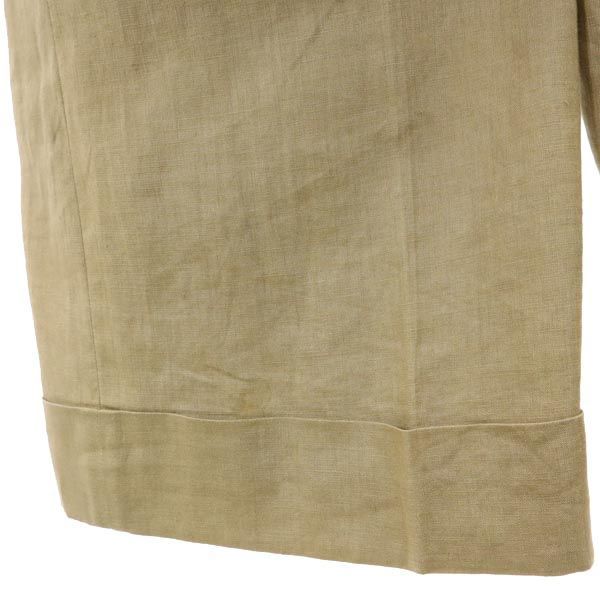 ジュンヤワタナベ 2007年 コムデギャルソン リネン ワイドパンツ SS 茶系 JUNYA WATANABE メンズ ジュンヤワタナベ 2007年 コムデギャルソン リネン ワイドパンツ SS 茶