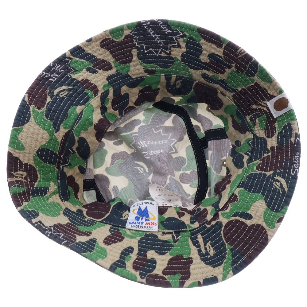 セント マイケル ×A BATHING APE 24SS バケット ハット SAINT MICHAEL/セントマイケル×ア・ベイシング・エイプ/BUCKET HAT