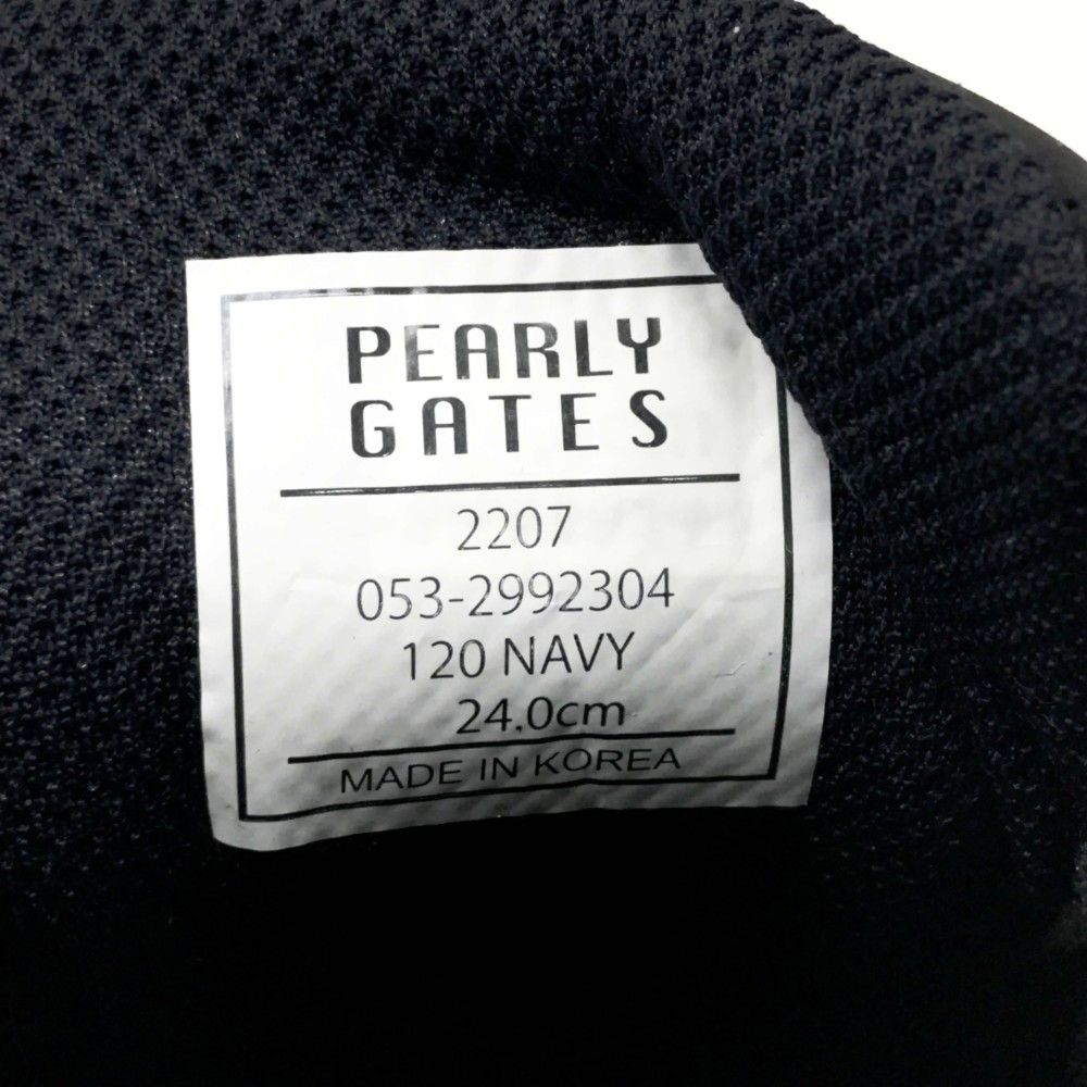 PEARLY GATES パーリーゲイツ ゴルフシューズ ローカット ネイビー系