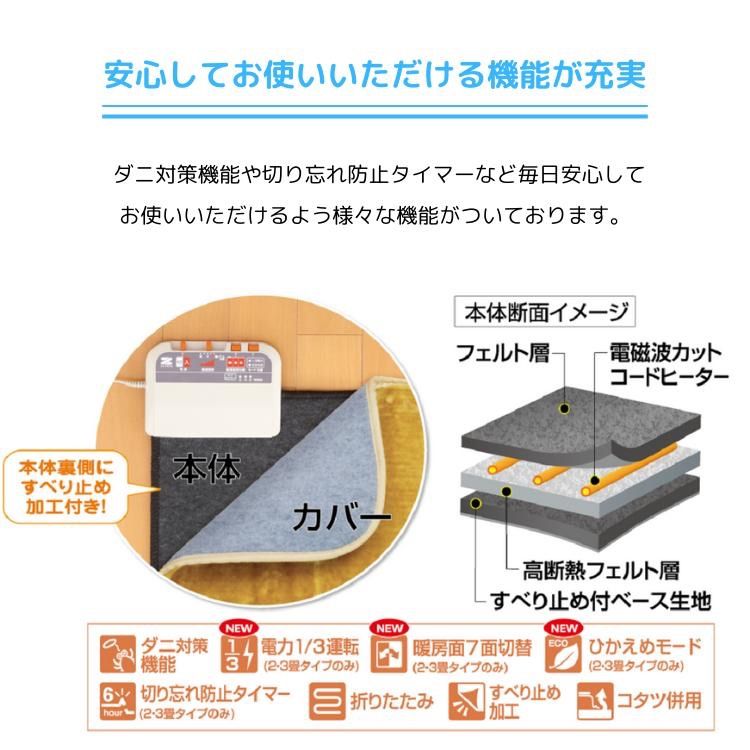 電気ホットカーペット 1畳