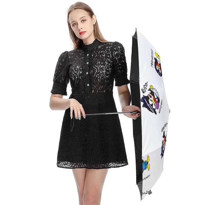 ecco ゴルフ用傘 黒 8本骨 ゴルフ傘 メンズ レディース 日傘 雨傘 晴雨