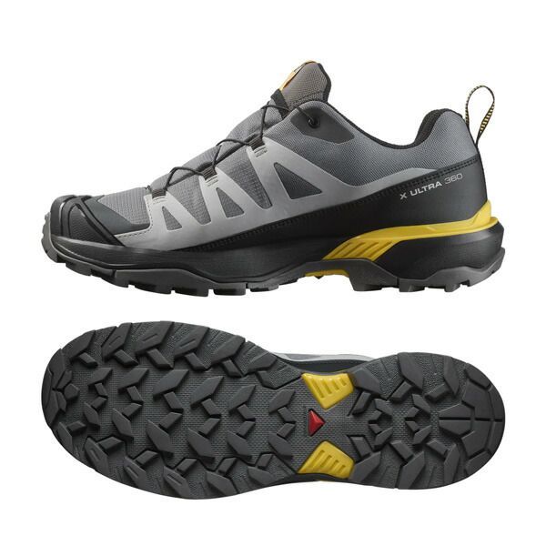 よう サロモン エックスウルトラ360ゴアテックス SALOMON X ULTRA 360 GTX CASTLEROCK BLACK SPICY MUSTARD トレラン ランニング トレッキング