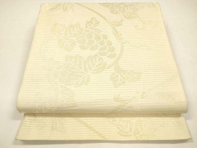 平和屋着物＊夏物 全通柄袋帯 葡萄蔦の葉文 金糸 正絹 DAAY8151cm