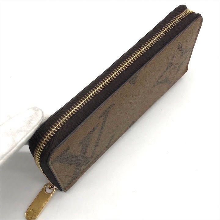 美品 LOUISVUITTON ルイヴィトン モノグラム ジャイアント ジッピー ウォレット 長財布 ブラウン k2242 美品 LOUISVUITTON ルイヴィトン モノグラム ジャイアント ジッピー