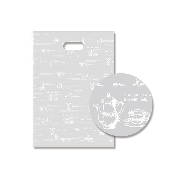 シモジマ HEIKO 手抜きポリ袋バイオHDポリ SG26-37 ティータイム 0066601511セット 1000枚 100枚×10パック