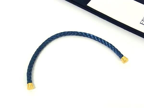 FRED ブルー ブレスレット フォース16 スティール ケーブル FRED - 【16cm・ターコイズブルー】フレッド ケーブル