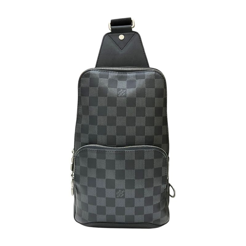 ルイ ヴィトン LOUIS VUITTON アヴェニュー スリングバッグ N40097 ブラック ダミエ アンフィニ メンズ ボディバッグ