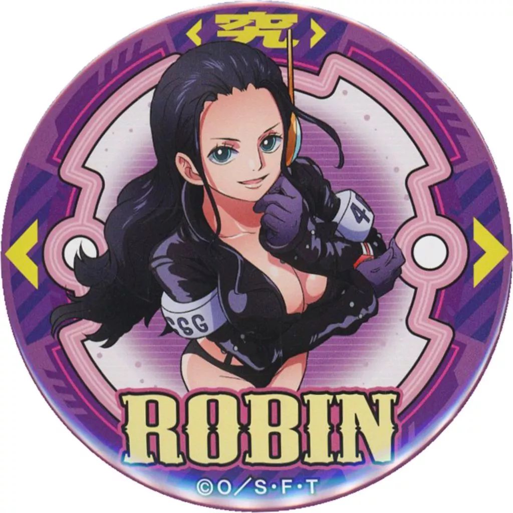 中古】バッジ・ビンズ ニコ・ロビン 「ワンピース 輩 缶バッジ