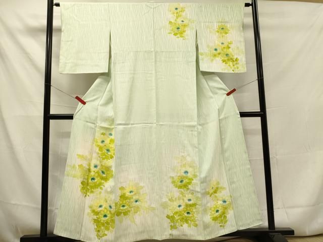 平和屋着物○訪問着 手描き 草花文 正絹 逸品 AAAW4002np 平和屋着物□