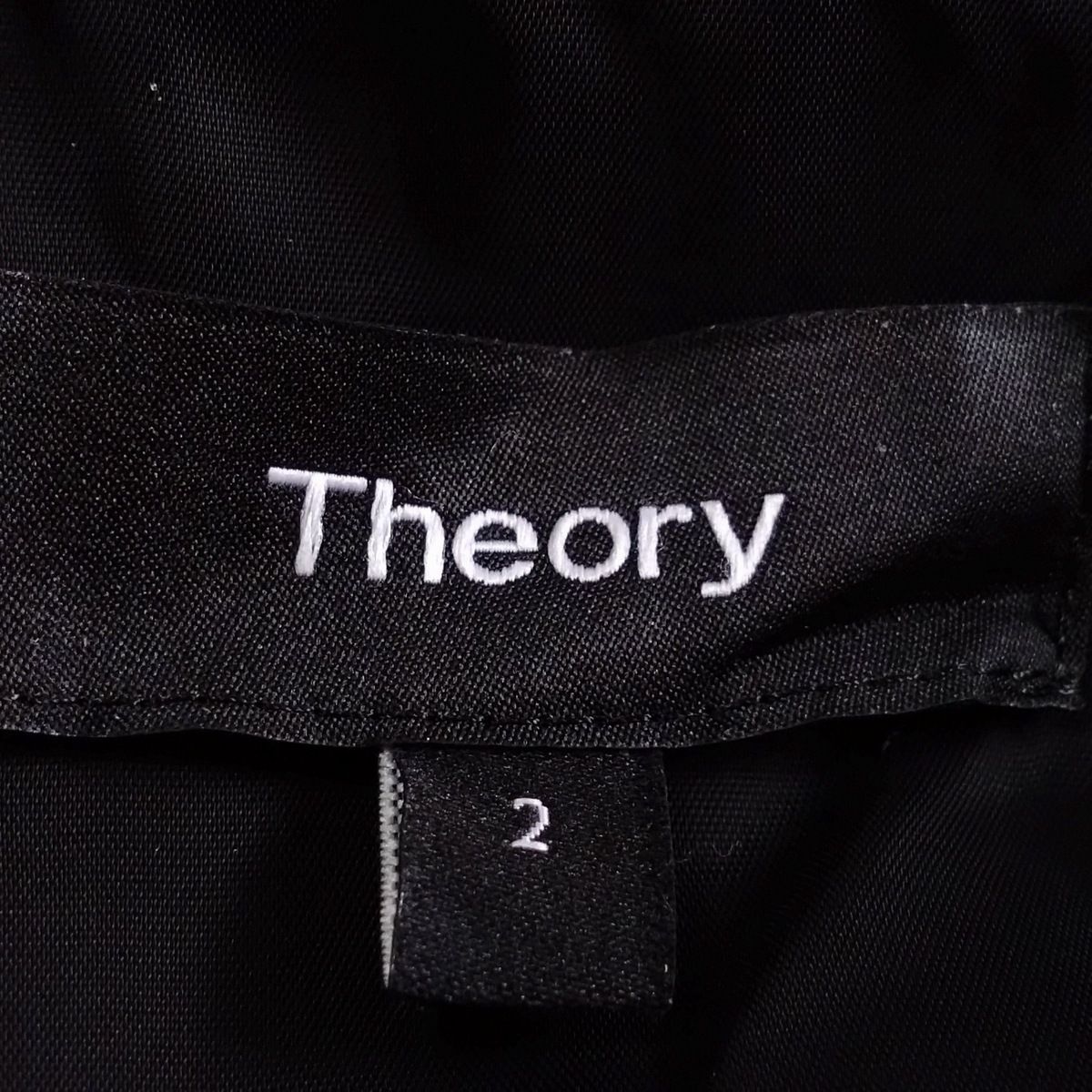 theory(セオリー) ワンピース サイズ2 S レディース - 黒 クルーネック/ノースリーブ/ロング