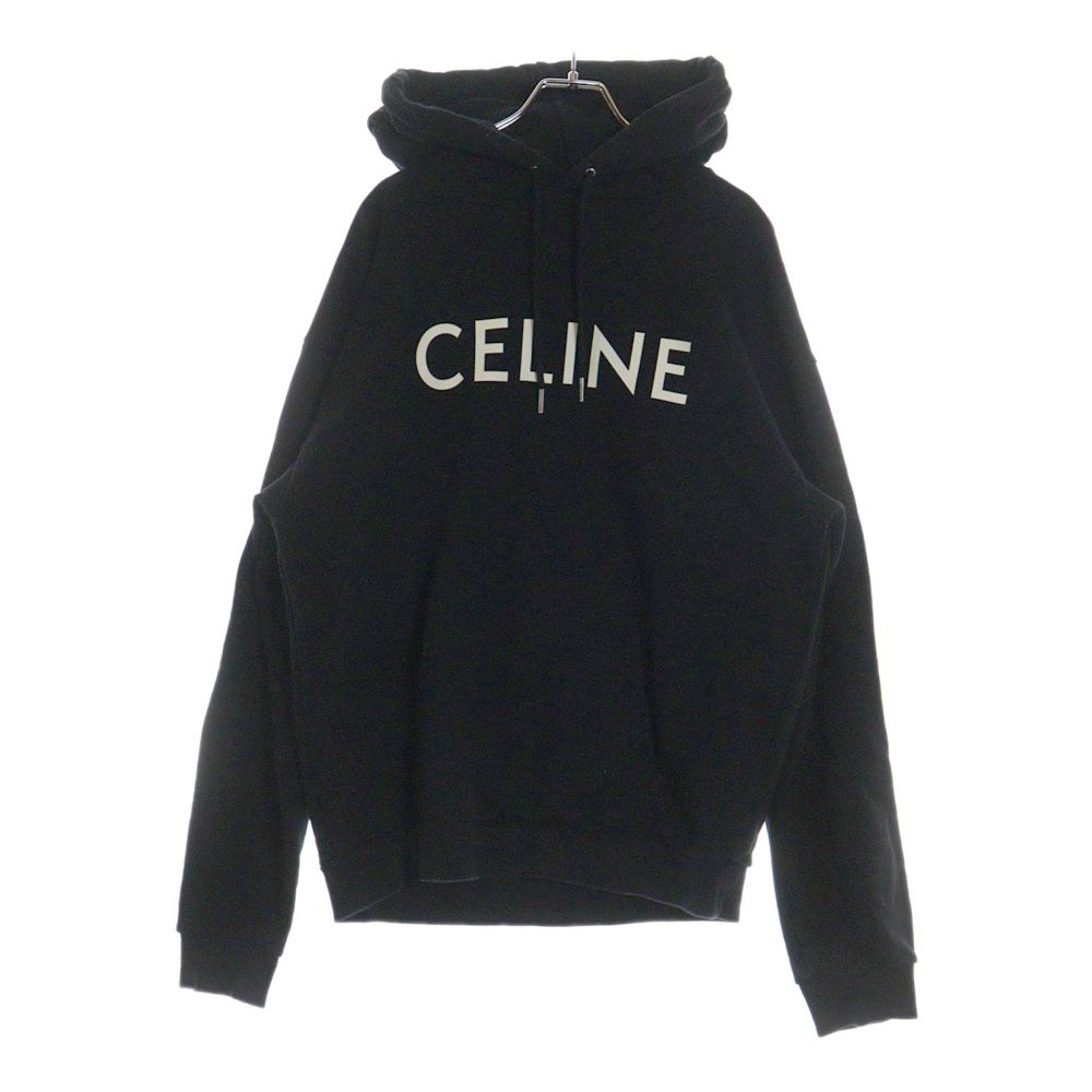 CELINE (セリーヌ) ロゴプリントルーズフーディ スウェット