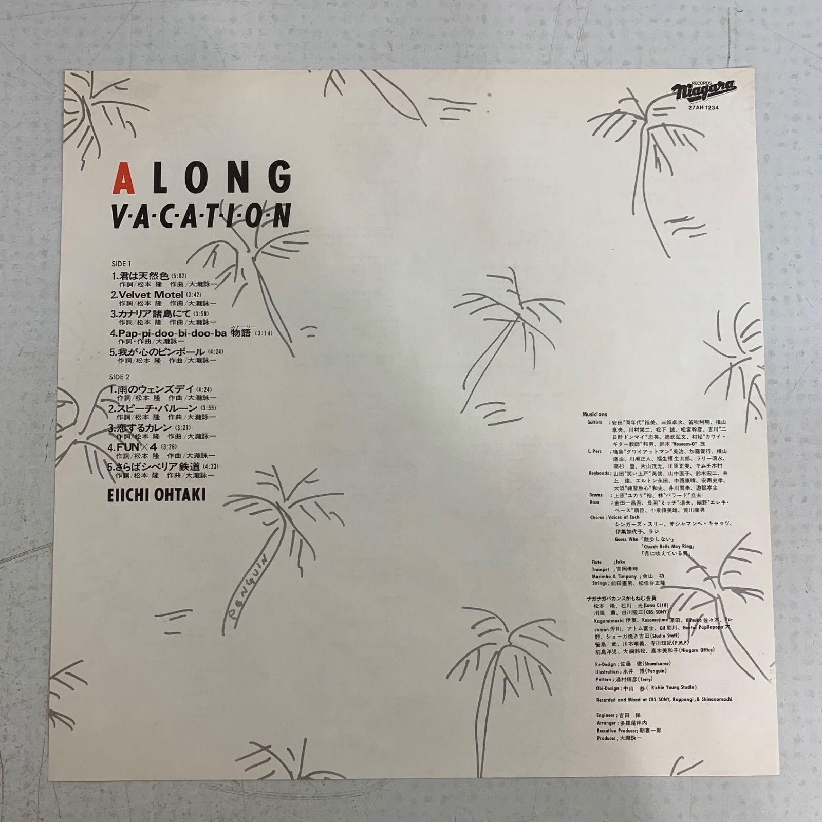 帯付き】1981年発売 オリジナル 大滝詠一 ロングバケーション 新品同様