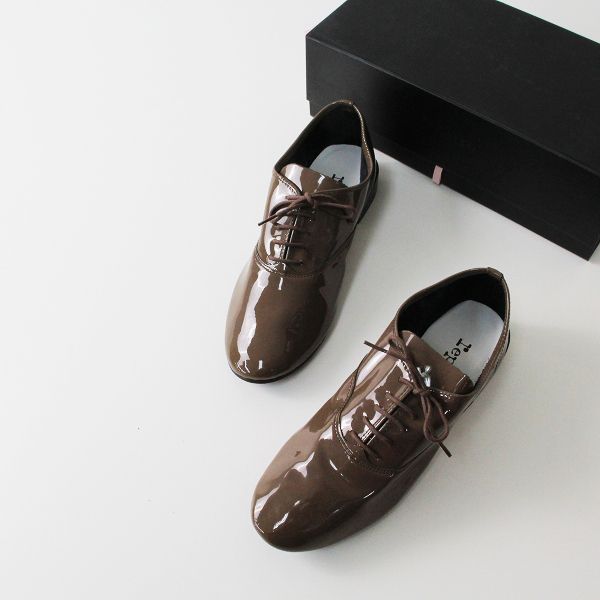 極美品 repetto レペット zizi エナメル レースアップシューズ 37