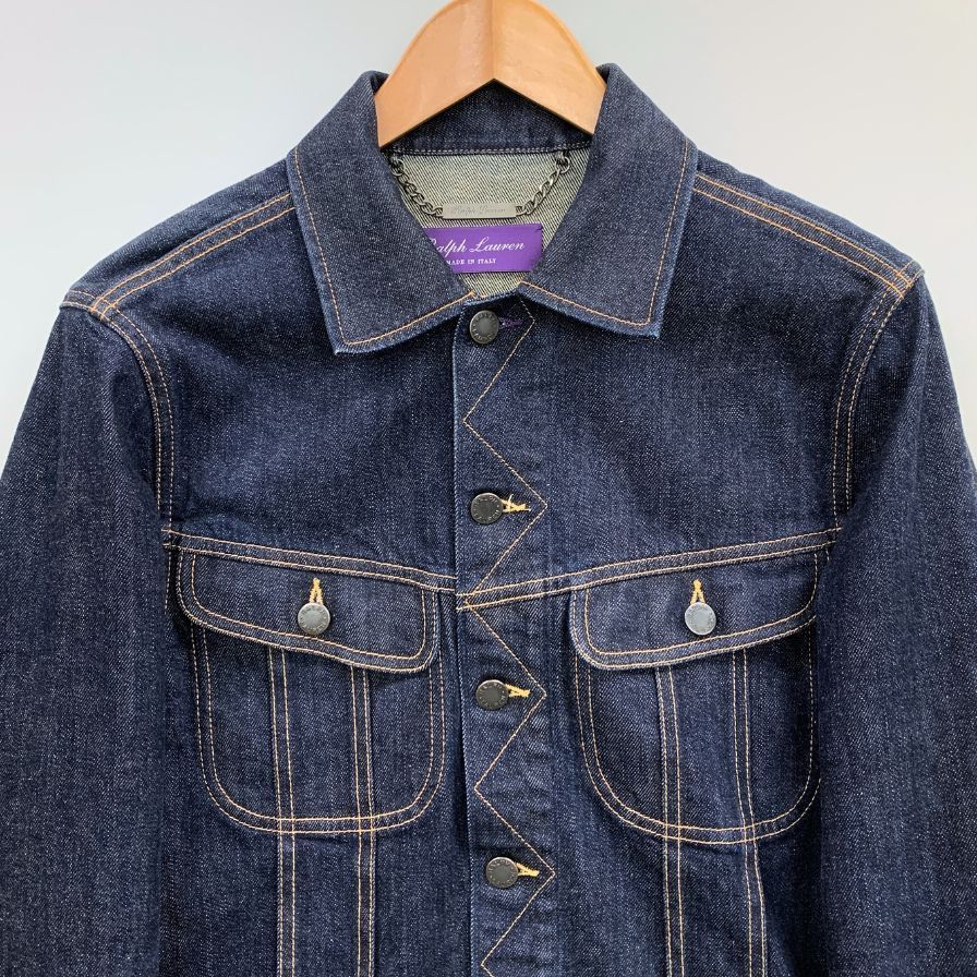 希少✨ラルフローレン　パープルレーベル　デニム USA製 ビーズ刺繍 希少✨ラルフローレン パープルレーベル デニム USA製 ビーズ刺繍