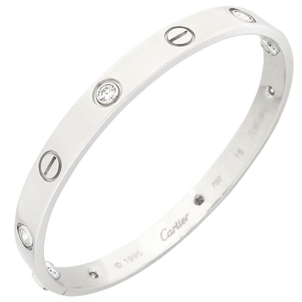 カルティエ Cartier ブレスレット LOVE ラブブレス ハーフダイヤ カルティエ Cartier ブレスレット LOVE ラブブレス ハーフダイヤ