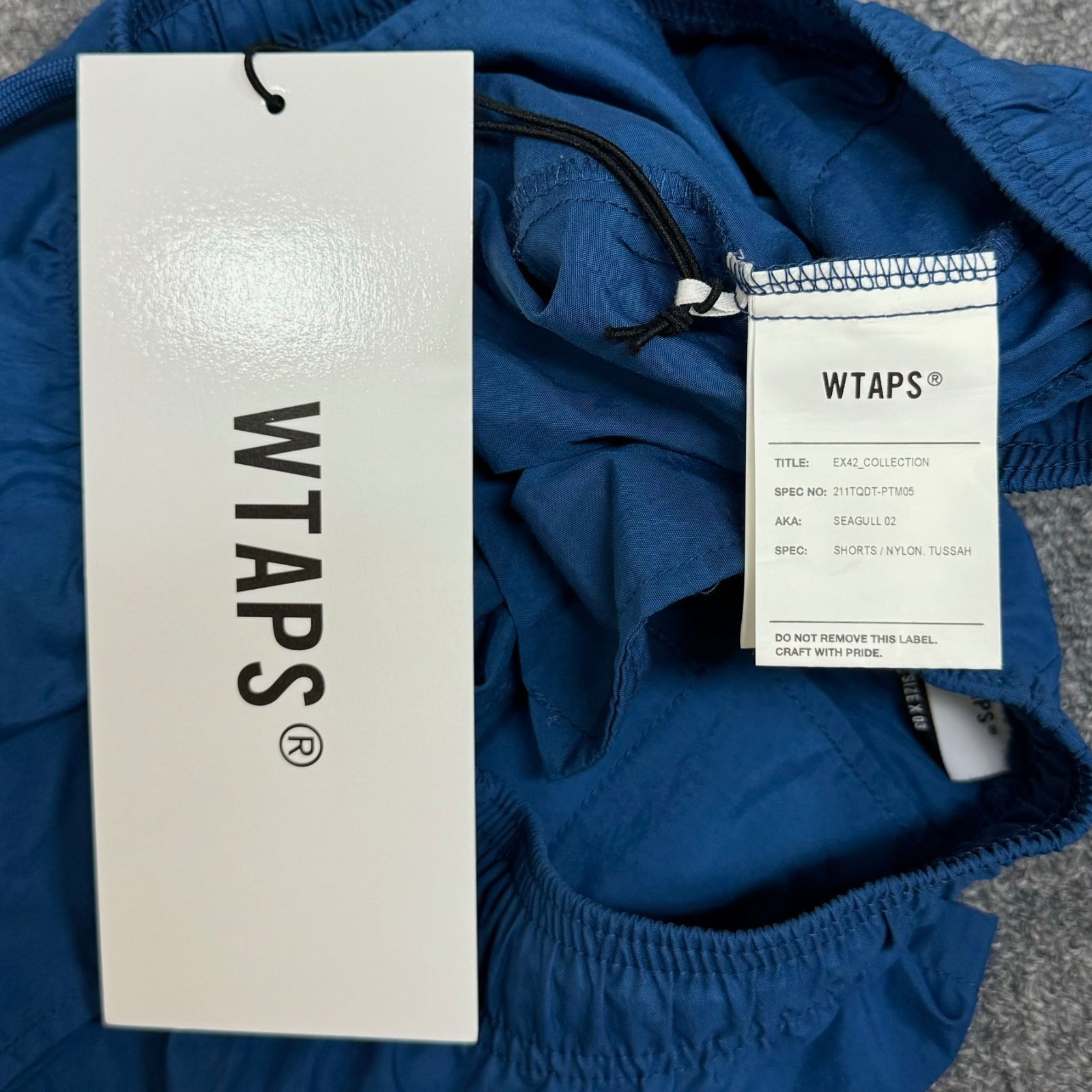 WTAPS 21SS SEAGULL SHORTS / NYLON.TUSSAH ナイロンショーツ ハーフパンツ イージーショーツ ダブルタップス  211TQDT-PTM05 ブルー 3 76654A5 - メルカリ