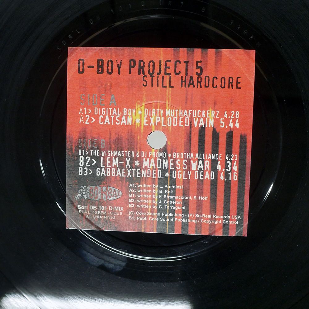 イタリア盤 VA D-BOY PROJECT 5 - STILL BLACK LABEL 12 その他 レコード CD DVD ブルーレイ