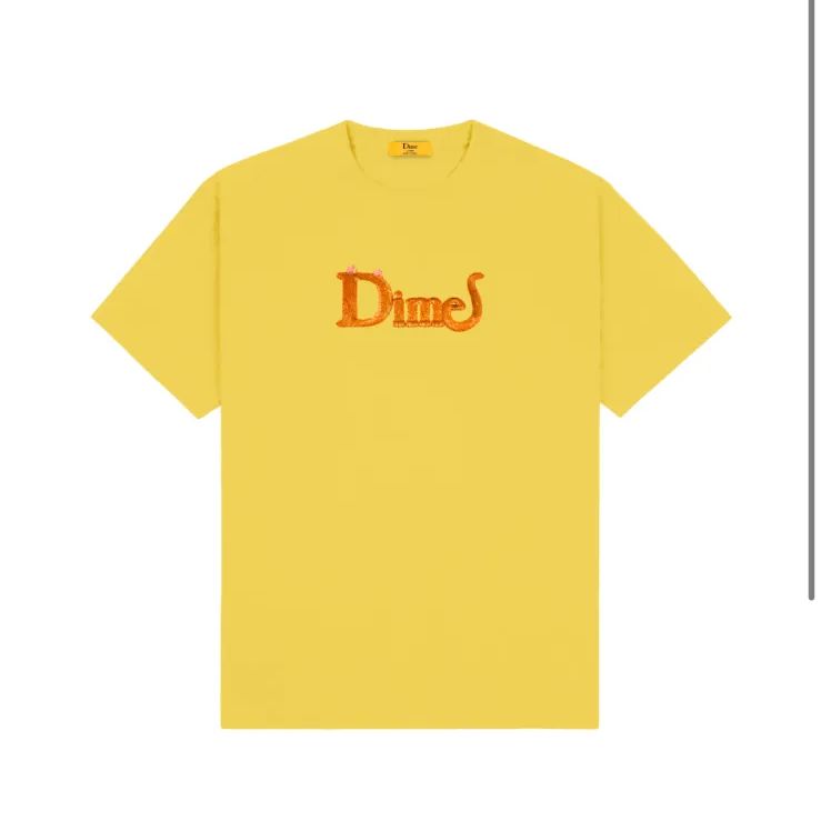 Dime 23SS 完売品 Classic Cat Tシャツ ホワイト イエロー