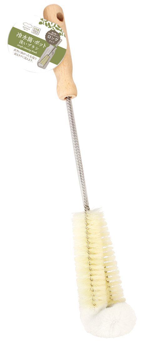 数量 マーナ marna 冷水筒 ポット洗いブラシ ロングタイプ ボトルブラシ 筒洗い 水筒洗うブラシ K 561 5 3 x 34 9 cm