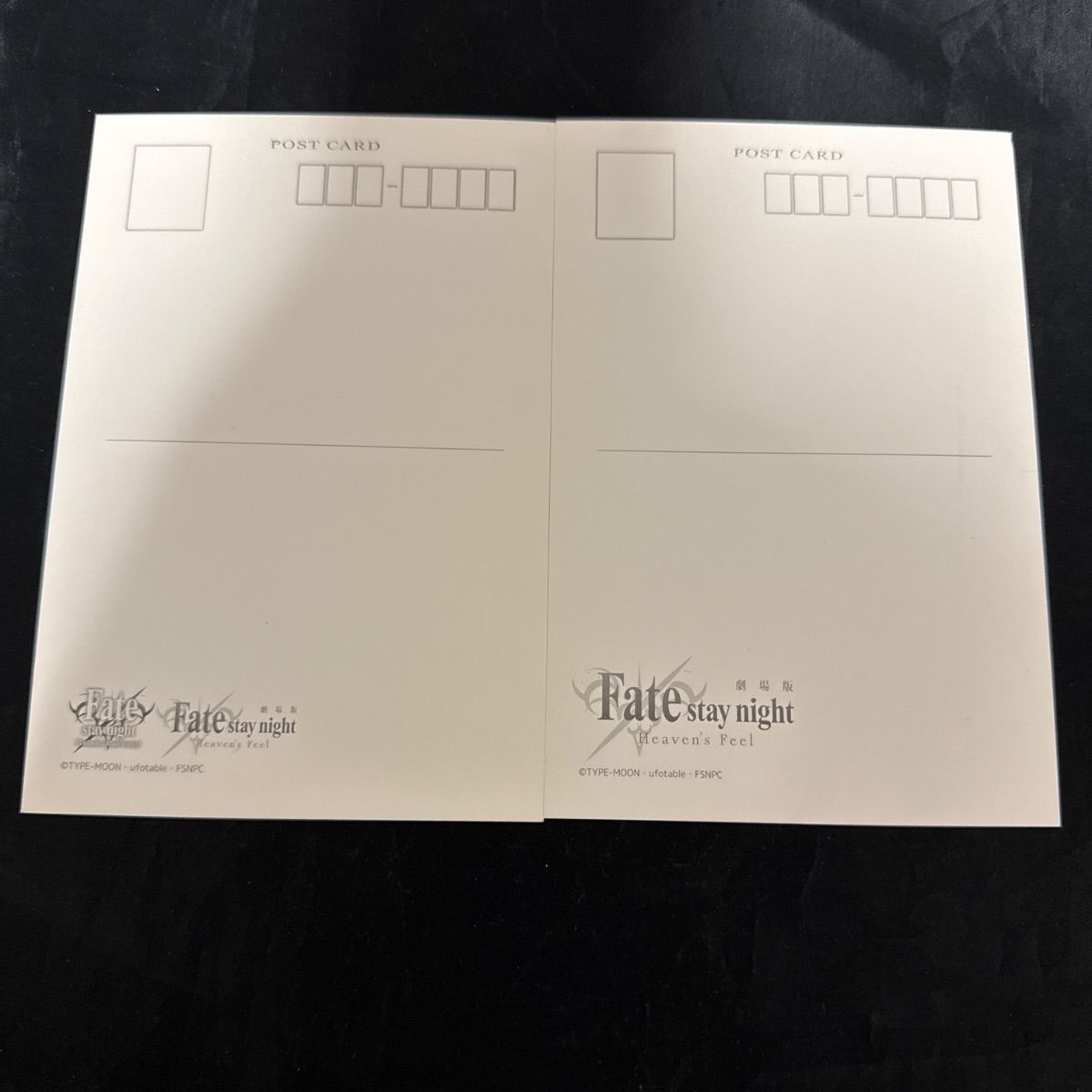 fate stay night HF バースデー ポストカード 遠坂凛 言峰綺礼 衛宮切