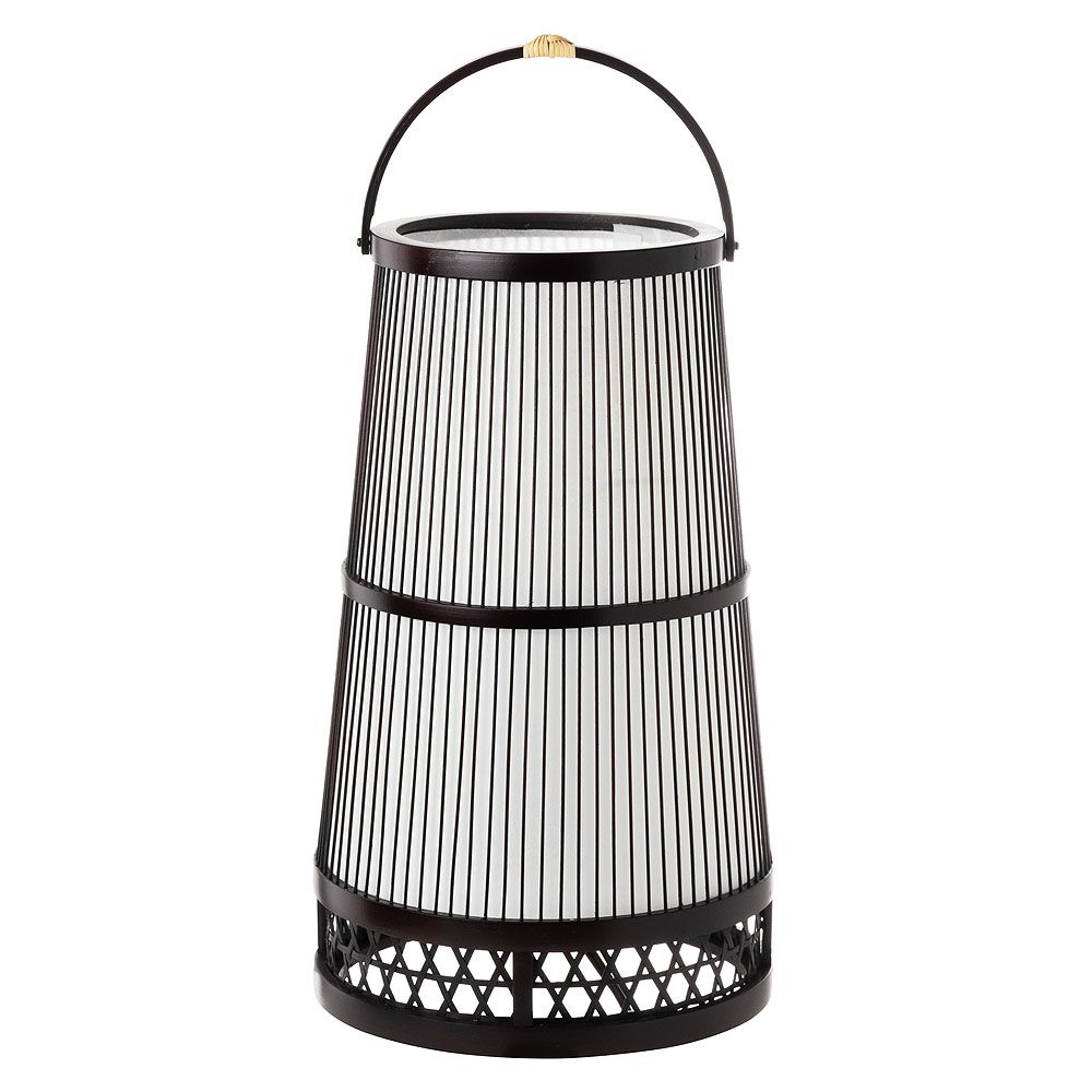 希少亀甲竹駿河竹千筋細工miyabi andon行灯スタンドランプ みやび行燈