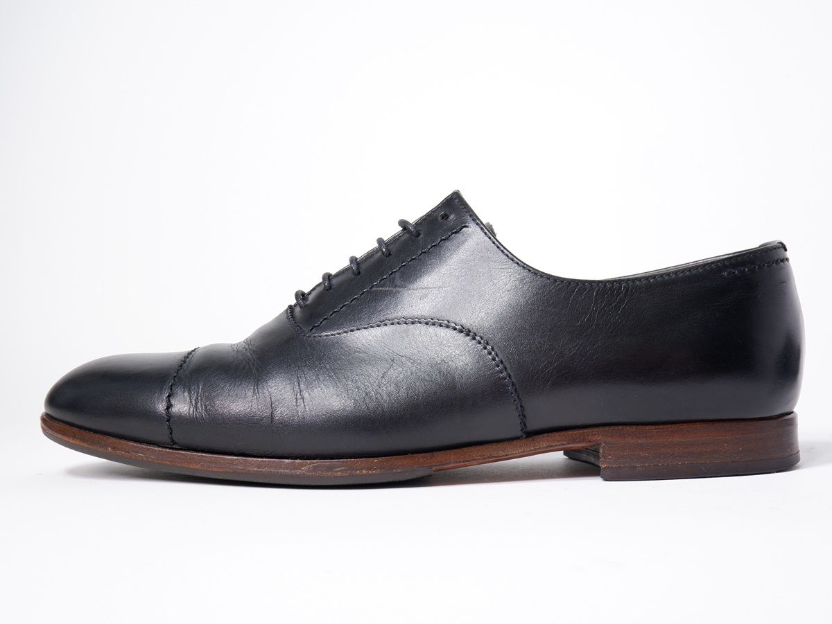 MARGARET HOWELLマーガレットハウエル プレミアムライン イタリア製 SLIM LACE UPレースアップ レザーシューズ 35 22.5-23.0 LFWA79434