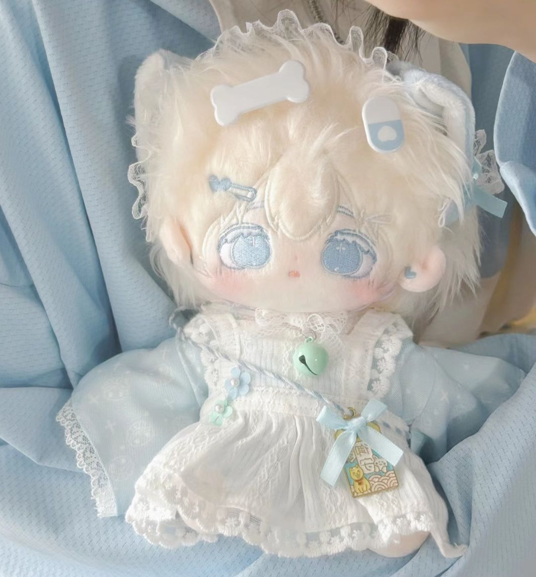 20cm30cm 着せ替え ぬいぐるみ服 メイト服 ぬい服 水色 地雷系