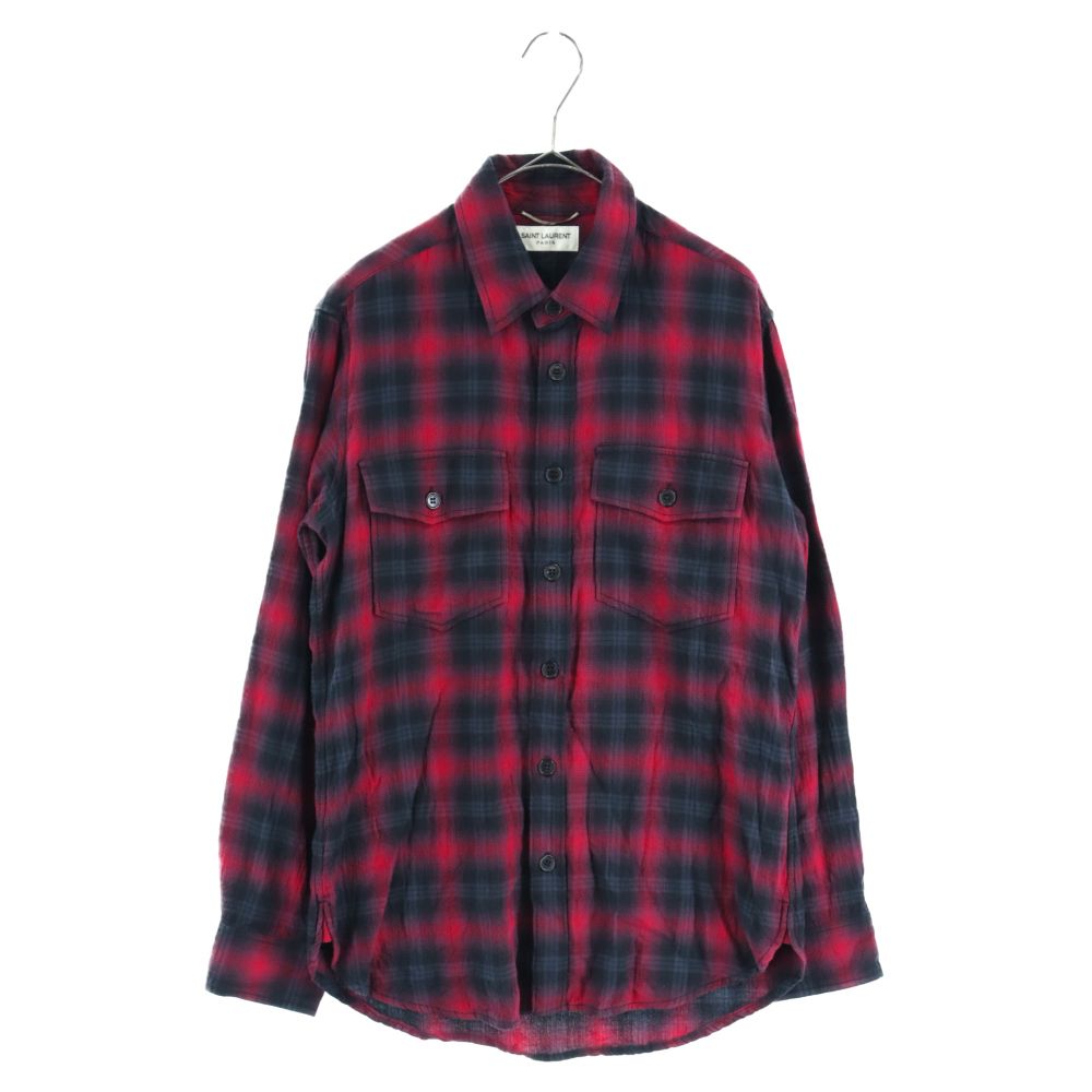 SAINT LAURENT PARIS (サンローランパリ) 16AW オンブレチェック長袖