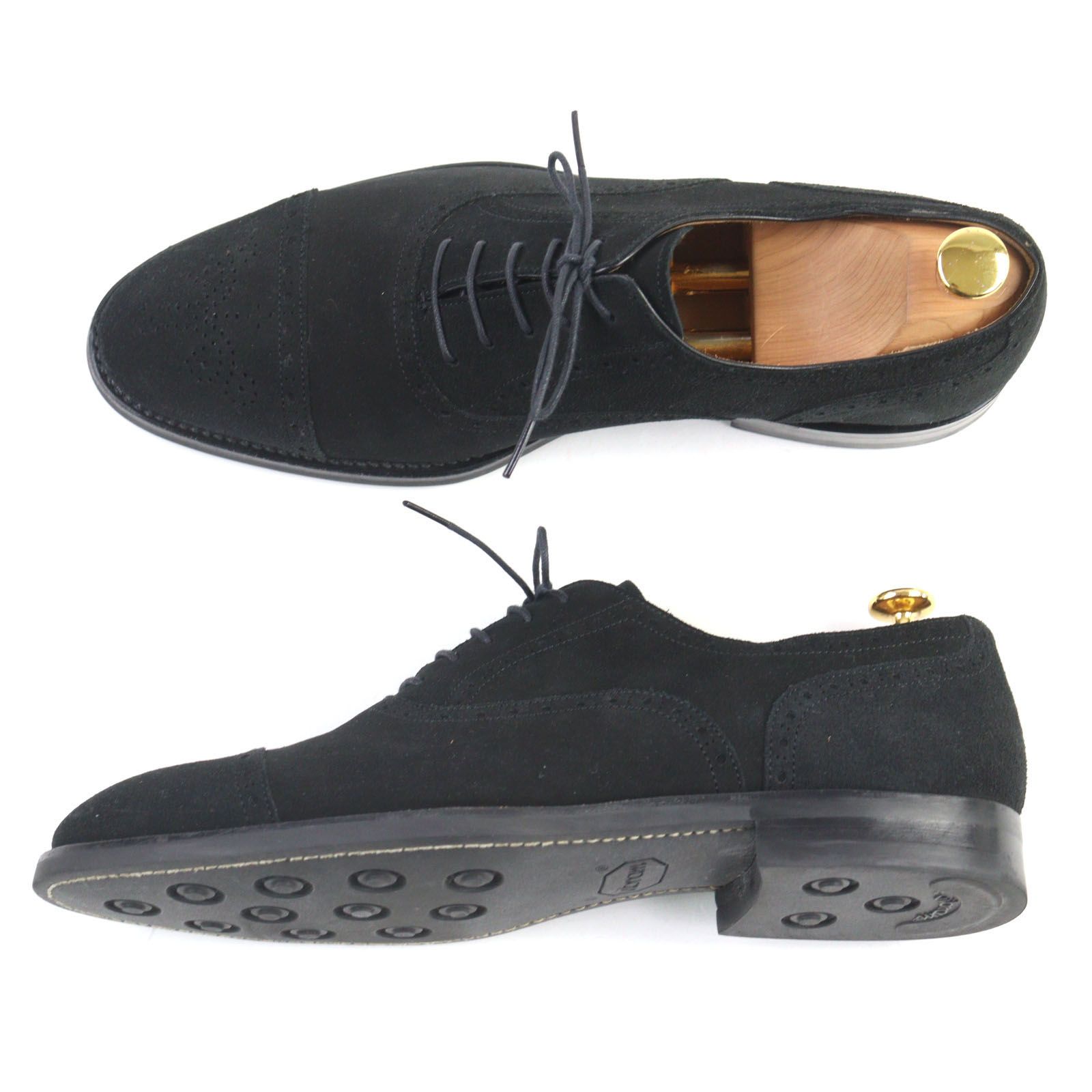 スウェードレザー セミブローグ