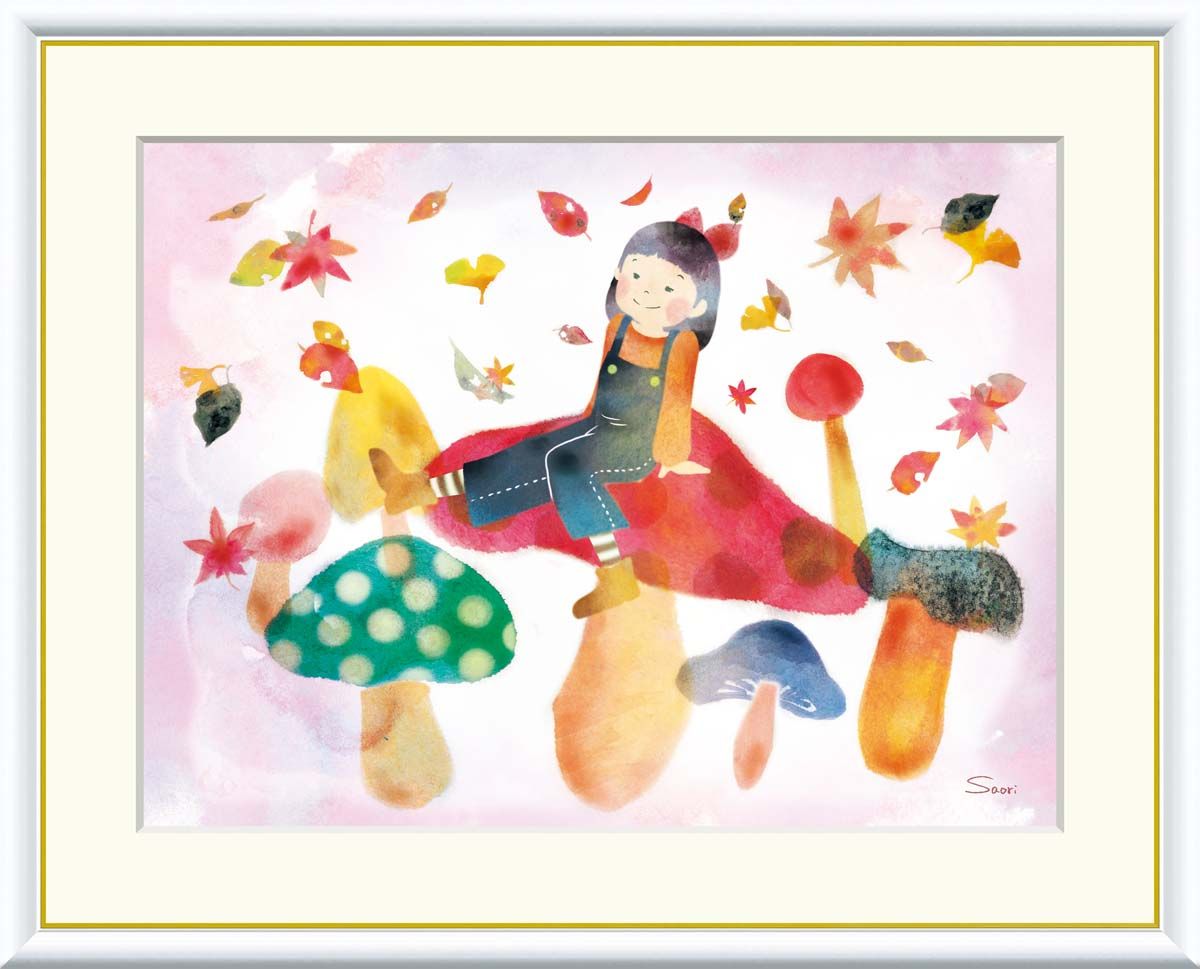 専用ページ【ハガキサイズ】開運絵画 金のなる木 馬 親子 大吉数入り