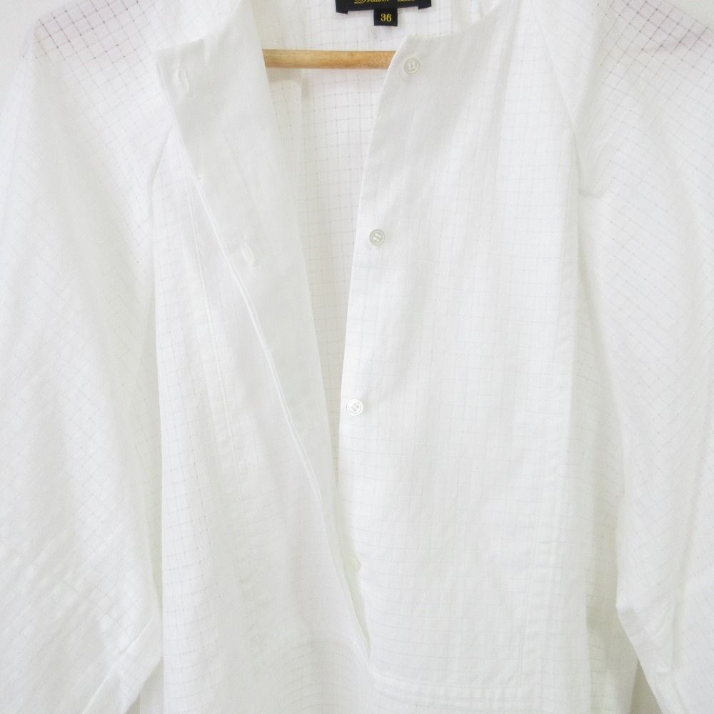 美品 23SS Drawer ドゥロワー ロングスリーブ シアーチェックブザム 