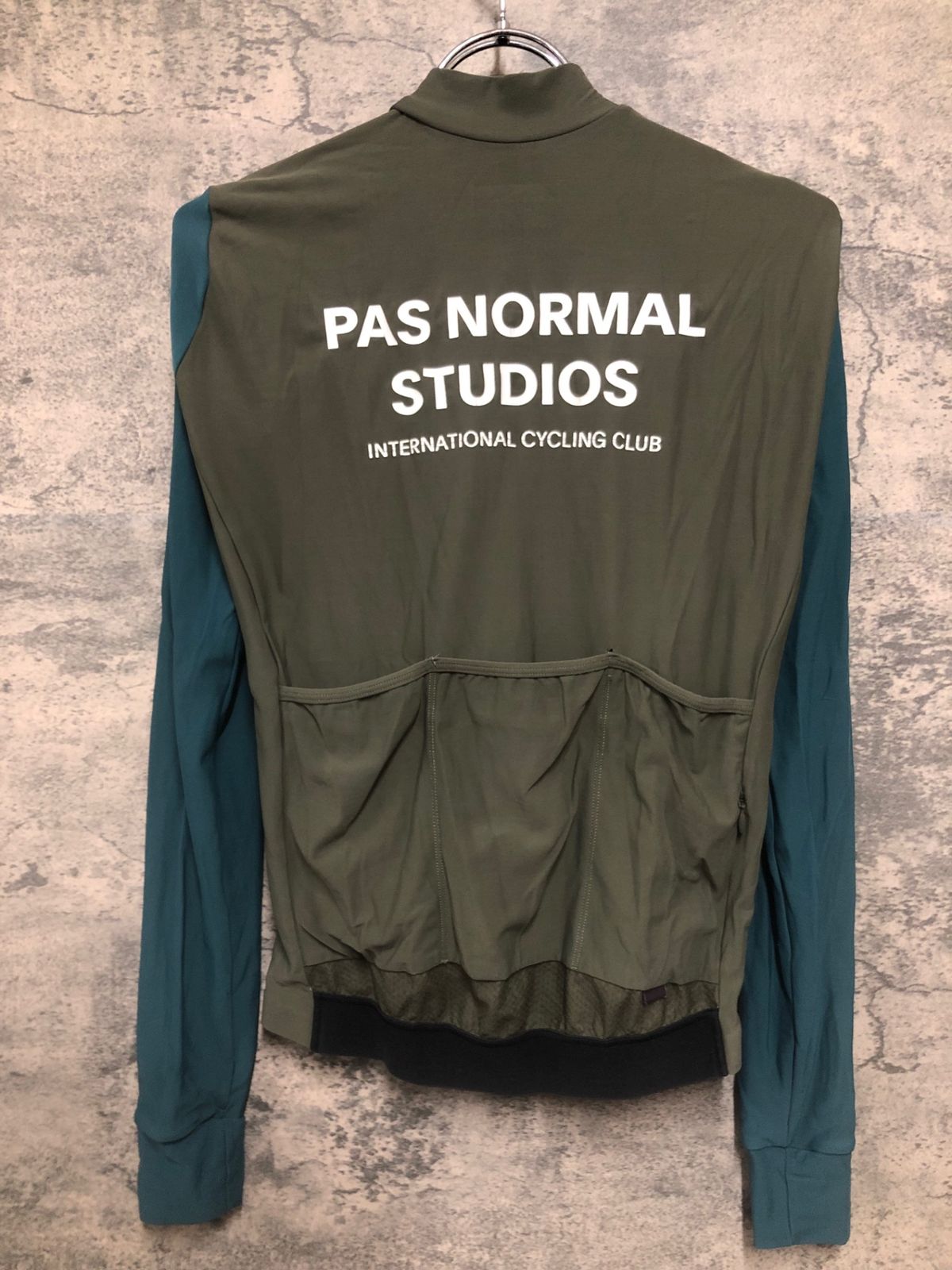 【定価38000円】パスノーマルスタジオ　裏起毛　サイクルジャージ長袖　M Men_Essential-LS-Jersey_Light-